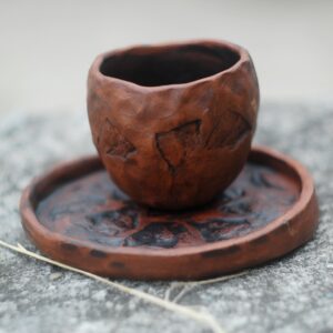 Маленька чашка ручної роботи "Камені"